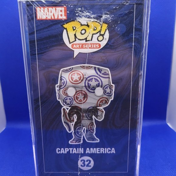 Marvel Avengers Captain America Art Series Target Exclusive Funko Pop - Picture 4 of 9